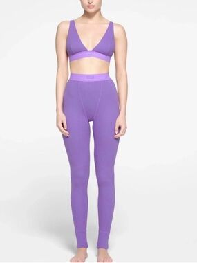 SKIMS Ultra-Violet Seamless High-Waist Leggings